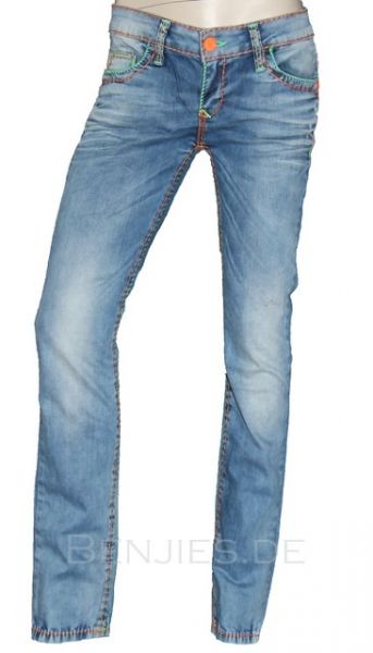 Jeans Bleached Neon Nähte Kollektion 2012 CBW 445 NEU B Ware