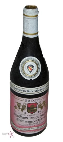 Wolfenweiler Butzenberg 1986 Spätburgunder (25,34 ?/l)