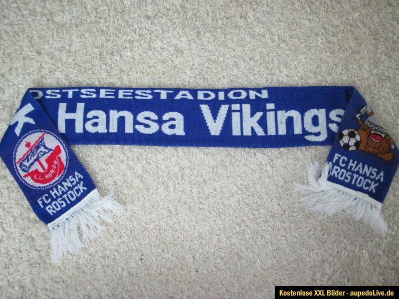 Schal Hansa Rostock  DKB,FCH,DDR,Vikings,Pin,Trikot,Fahne