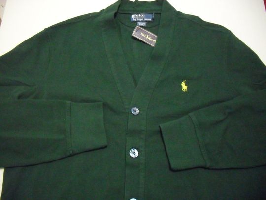 POLO RALPH LAUREN Cardigan grün Größe L NEU & OVP