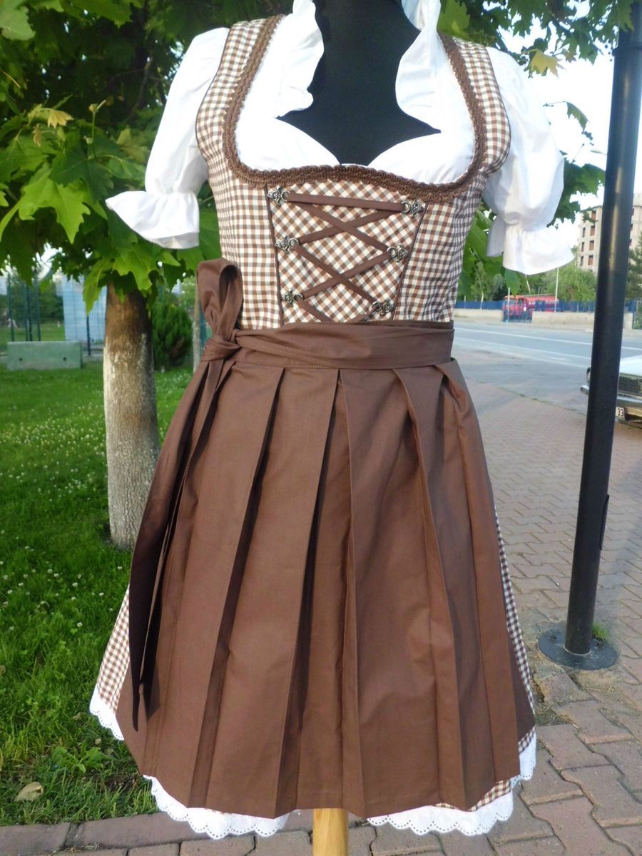 NEU RT 444 / 3Tlg. Dirndl gr.32 34 36 38 40 42 44