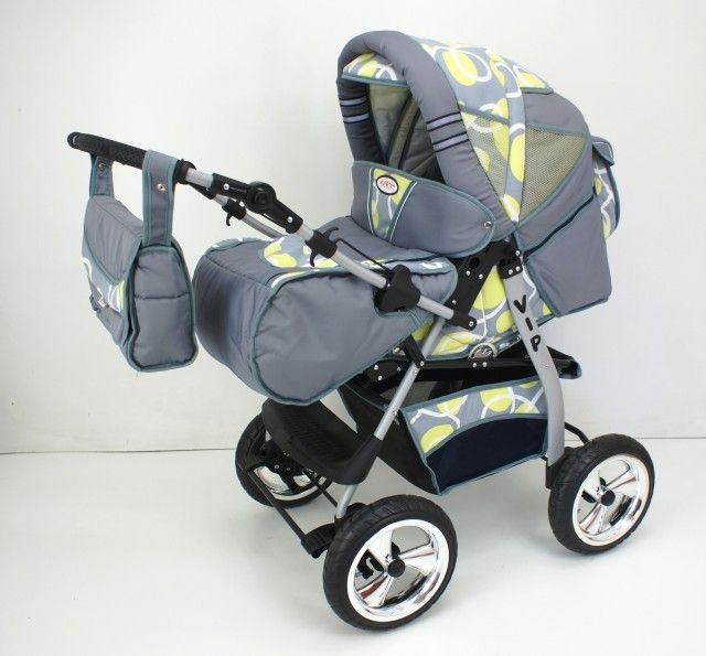 VIP Kombi kinderwagen SET Kinderwagen in 30 FARBEN NEU