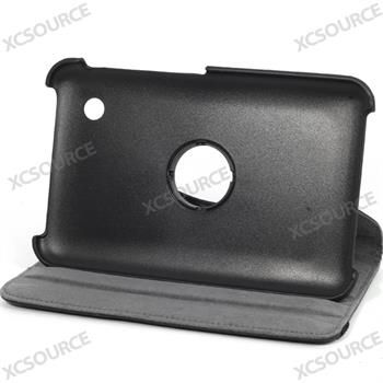 PU Leder Tasche Cover Stehen Black für Samsung Galaxy Tab 2 7.0