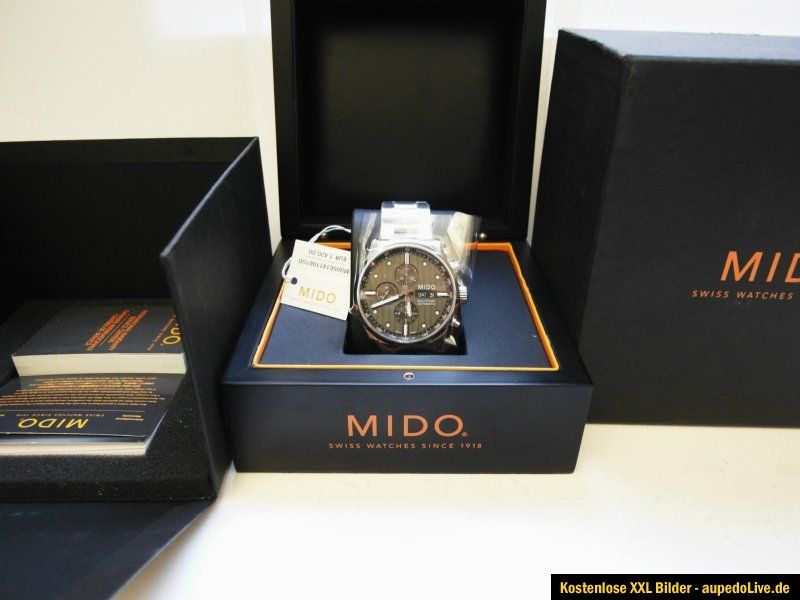 MIDO MULTIFORT CHRONOGRAPH AUTOMATIK HERRENUHR NEU UVP1420€