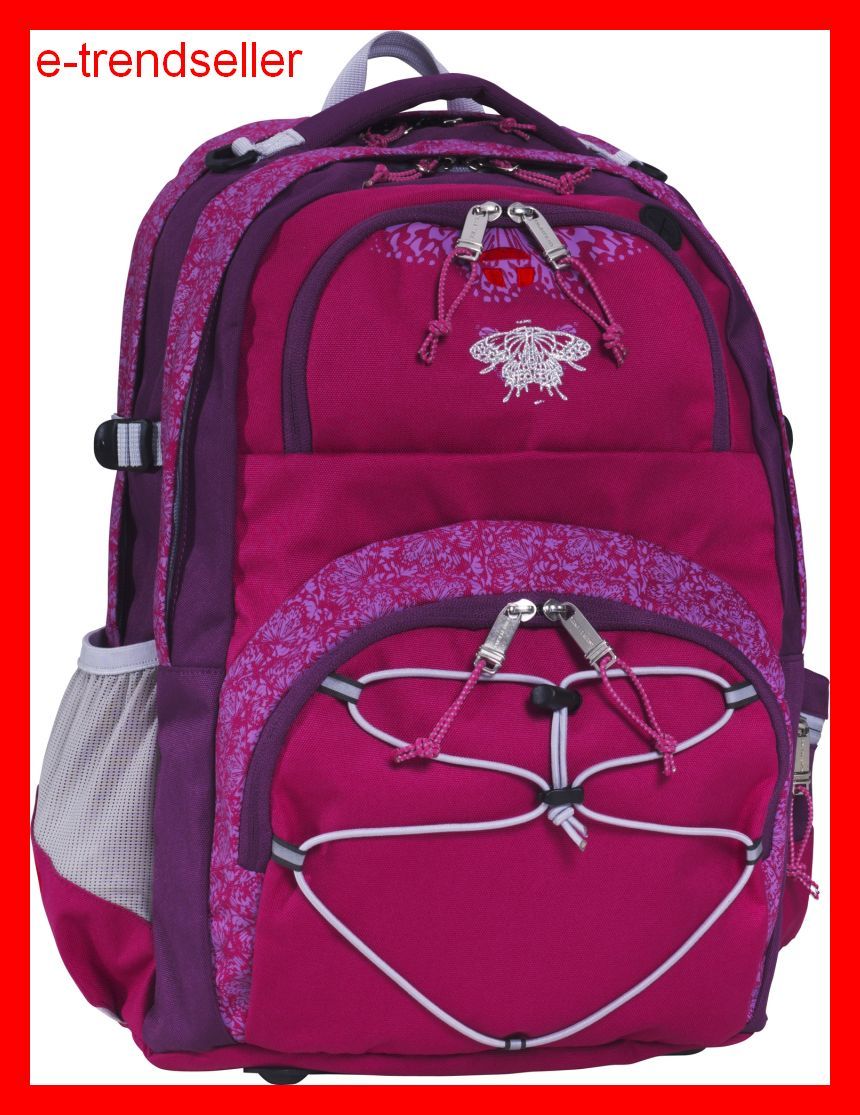 TAKE IT EASY SCHULRUCKSACK OSLO BUTTERFLY LILA SCHUL RUCKSACK