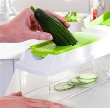 NICER DICER PLUS (12 tlg.) Der Multischneider zum Würfeln, Vierteln