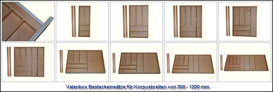 Holz Besteckeinsatz Besteckkasten Buche 478 x 472 mm