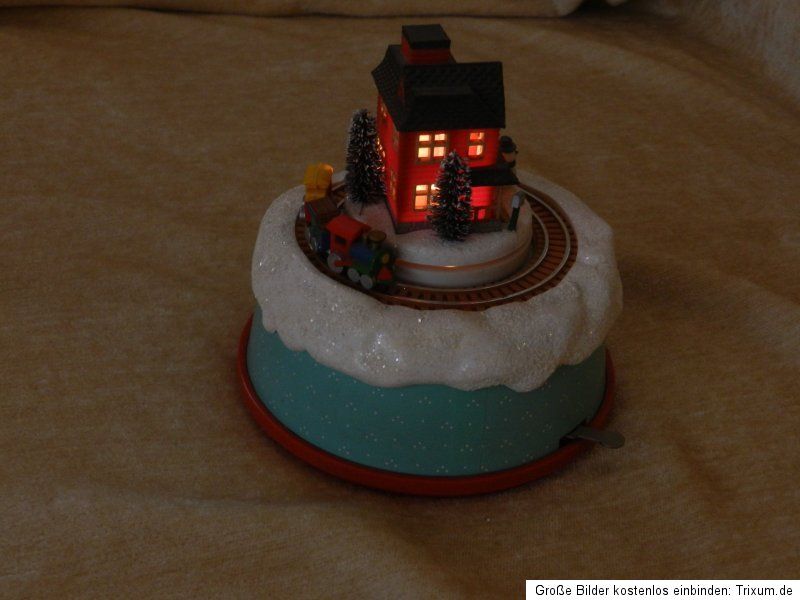 Enesco,Snowman House Train,1987,sehr selten,einwandfrei