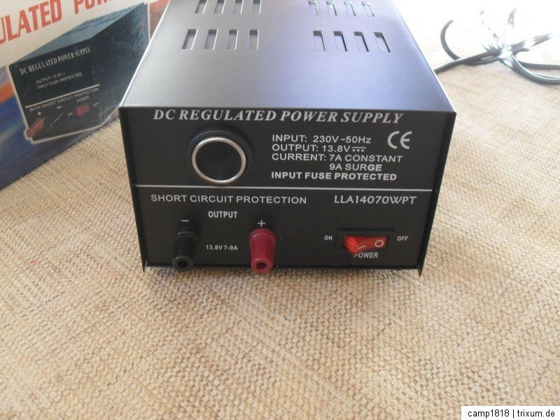 Zusatzwandler 220 / 12 Volt Netzgerät McVoice Modell LLA14070WPT B315