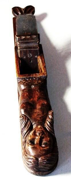 SCHIFFS HOBEL RAUHBANK SEEJUNGFRAU NIXE ANTIQUE CARVED SHIP HAND PLANE