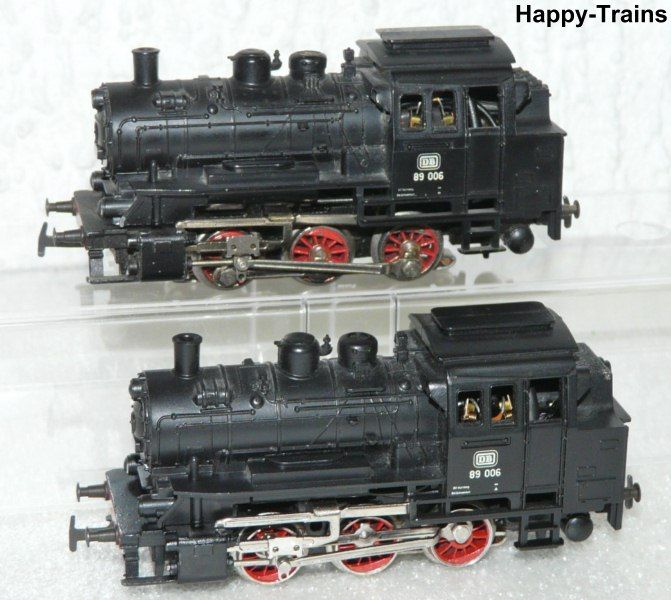 2x Märklin 3000 / Dampflok / Lok BR 89 006 DB H0