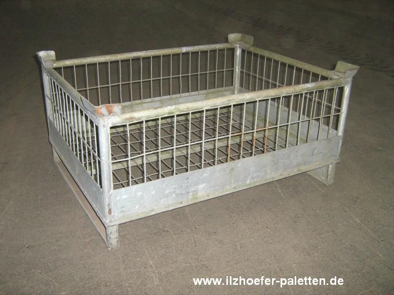 Industrie Gitterbox, gebraucht & verzinkt 1000x760x490 mm, IG 1343