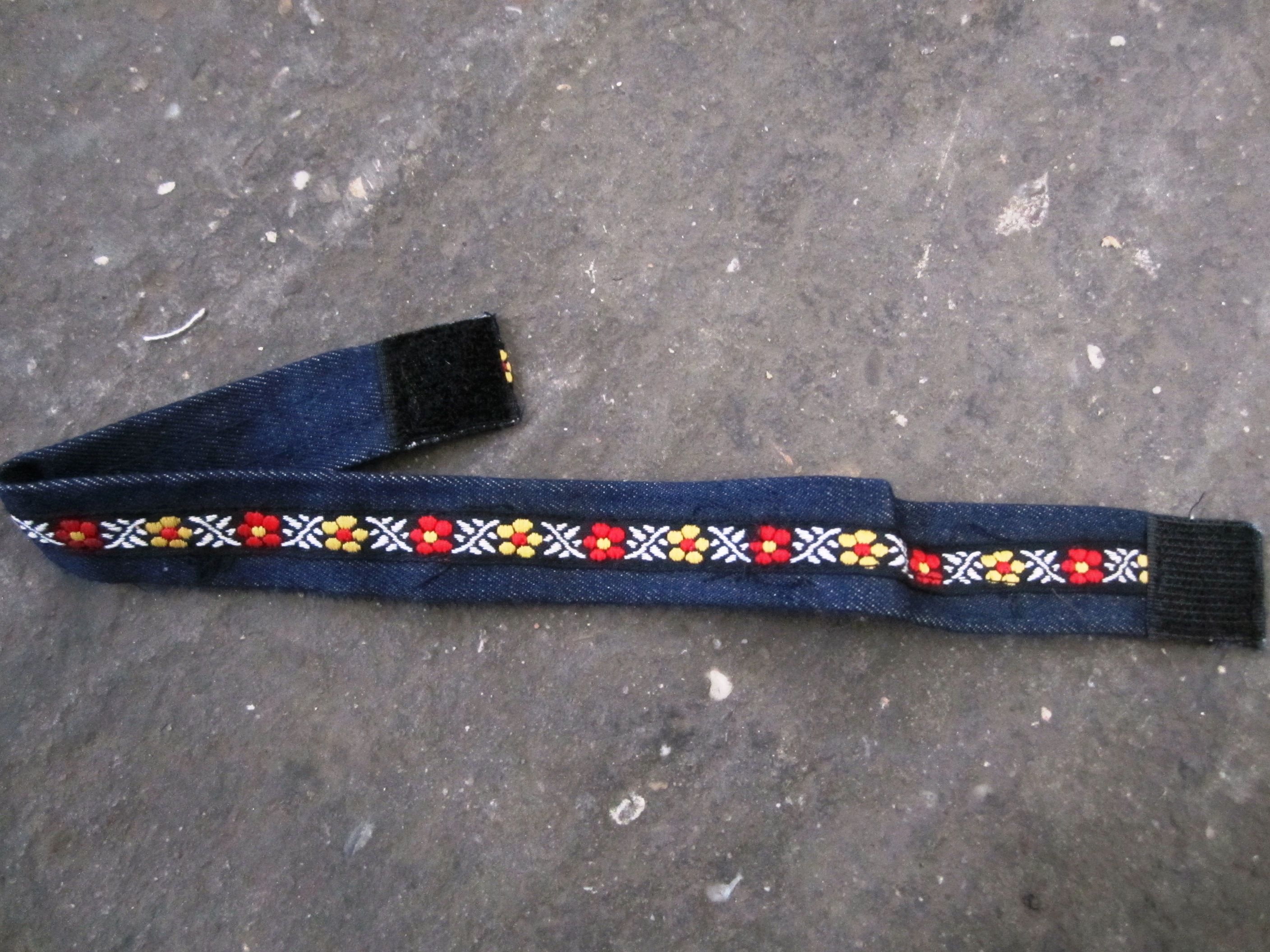 HALSBÄNDER KROPFBÄNDER CHOKER JEANS BLUMEN SONDERPOSTEN 492