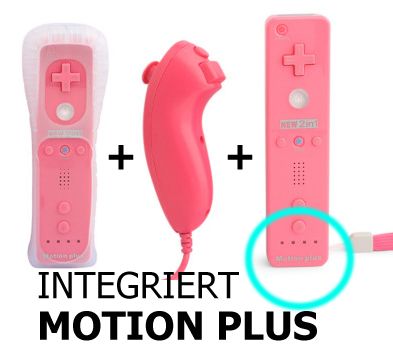 in 1 INTEGRIERT MOTION PLUS CONTROLLER REMOTE NUNCHUK NUNCHUCK FÜR