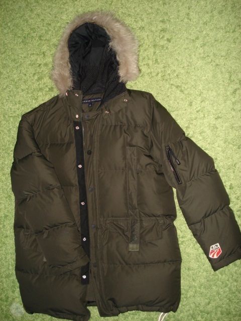 Olivgruene Tommy Hilfiger Jacke Daunenjacke Gr M Medium 50 eher L 499