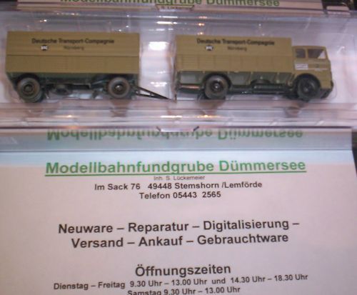 BREKINA 81017 MB LP 1620 KUBISCHE KABINE DTC HO 1/87