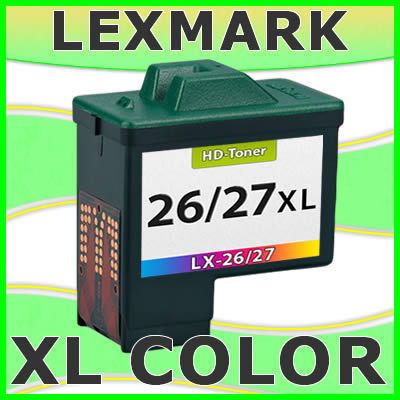 LEXMARK 26/27 TINTE PATRONEN Z35 Z515 Z517 Z601 Z602 Z603 Z605 Z612