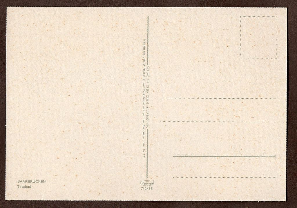 AK Saarbrücken Saarland Totobad um 1970