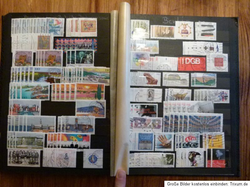 Große Briefmarken   Sammlung aus Nachlass 13 Alben , lose Marken