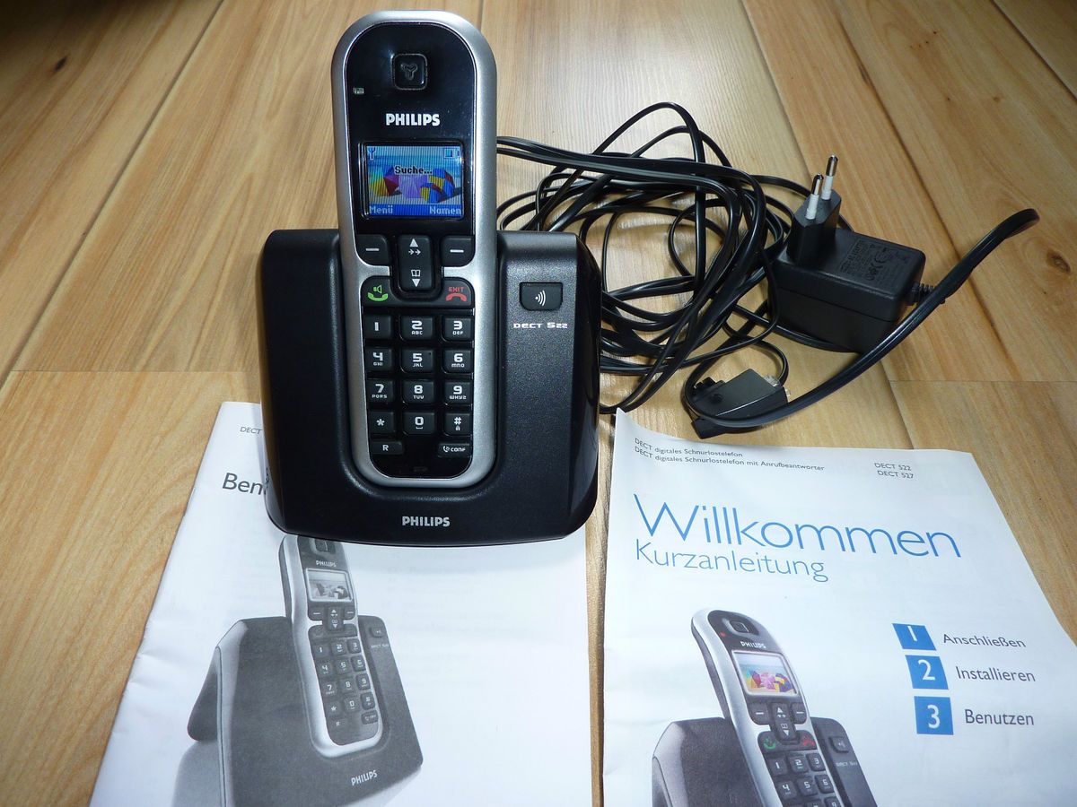 PHILIPS DECT 522 DIGITALES SCHNURLOSTELEFON