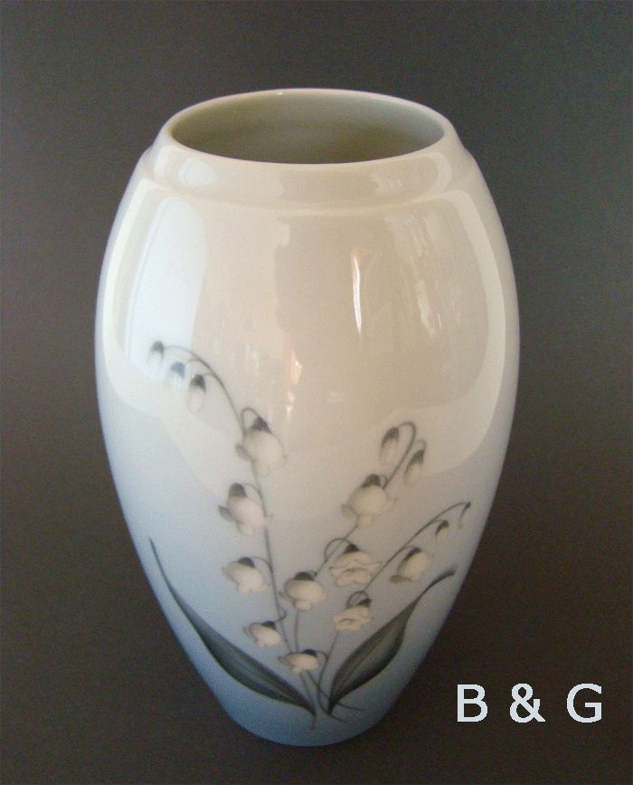 Porzellan Vase Maiglöckchen Dekor Denmark ca 1965