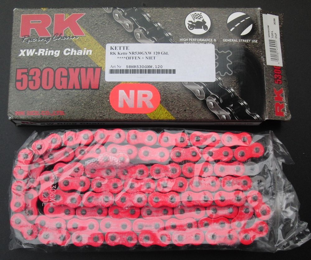 RK 530 GXW Kette, rot, CBR 1000 RR Fireblade SC57 SC59