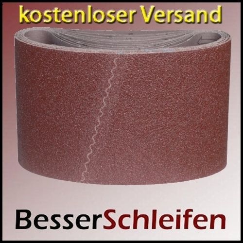 10 Schleifbänder Schleifband 200x551 mm Körnung P100 Schleifhülse