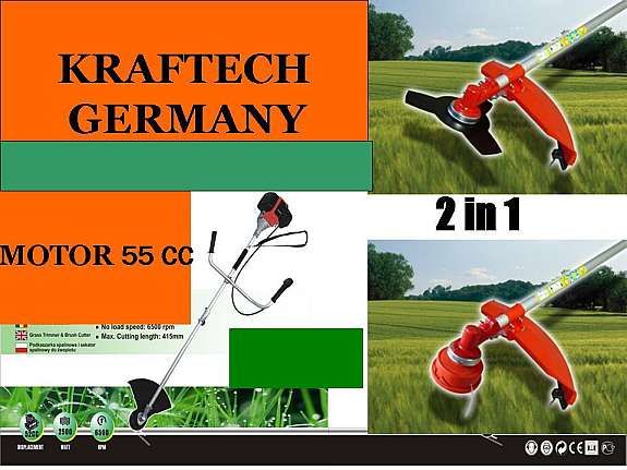 Kraftech Germany Rasentrimmer / Motorsense 55CC [NEU]