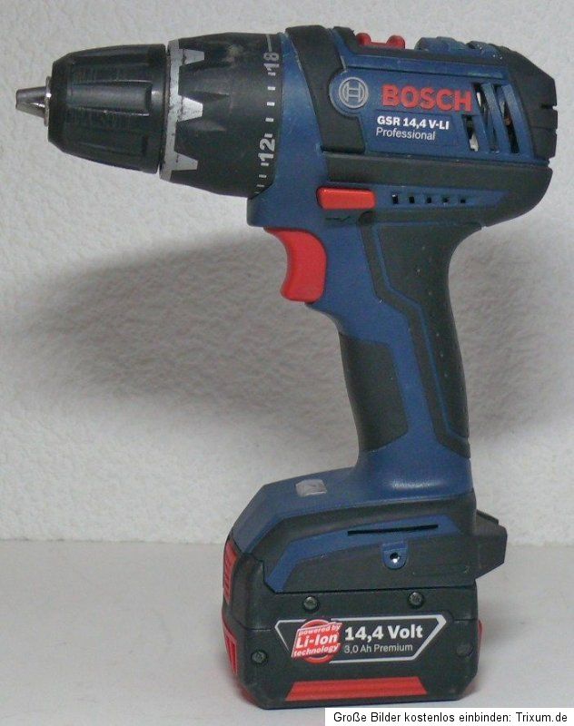 Bosch GSR14,4 V LI Professional 3,0Ah Akku u. Ladegerät