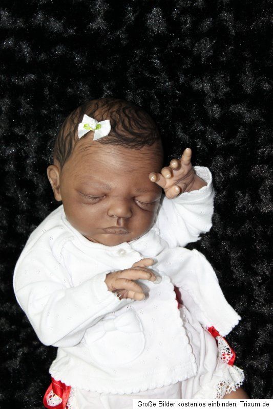 Reborn Baby Ethnik Elaine sculpt Sabine Altenkirch Hairpainting LE