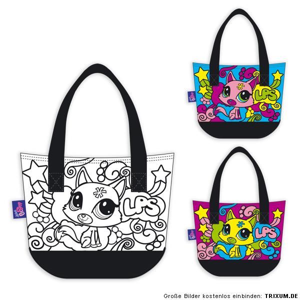 Littlest Pet Shop Tasche Handtasche Colour Mania anmalen gestalten