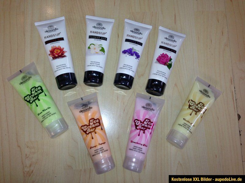 Alessandro Handcreme Flower Bar, Ice Cream Bar 8 versch. Sorten als