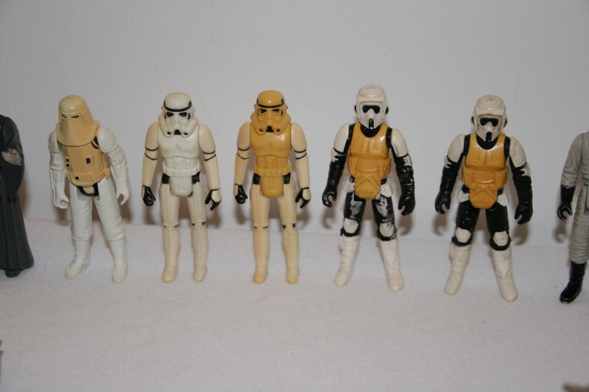 STAR WARS Kenner Vintage Figuren Raumschiffe AT AT, AT ST, Millennium