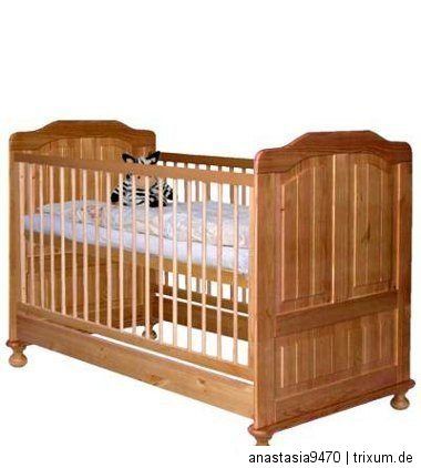 wunderschönes Babybett zum Juniorbett umbaubar 70 x140 mehrere