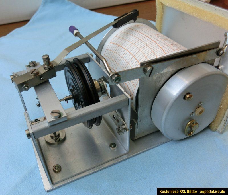 Höhenschreiber Höhenmesser Trommelschreiber Barograph / Barometer