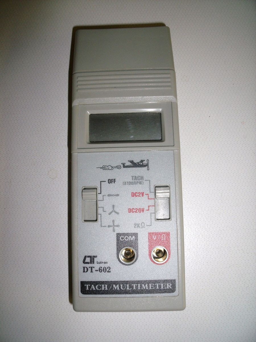 Modelcraft LT Lutron DT 602 Tach/Multimeter Drehzahlmesser Propeller