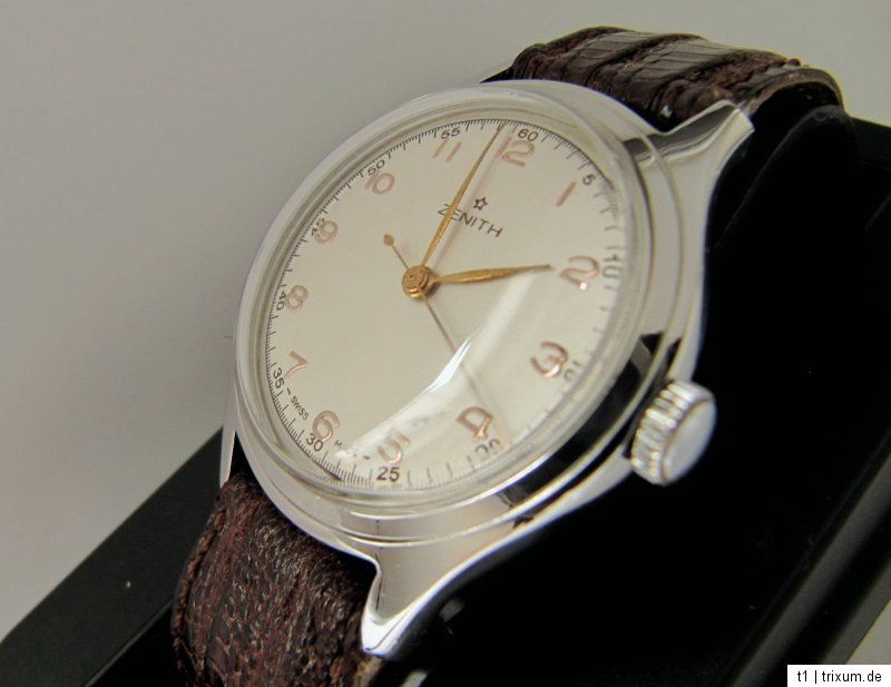 ZENITH HERRENUHR IN STAHL;SCHÖNHEIT KAL.106 ca. 1963, EDEL