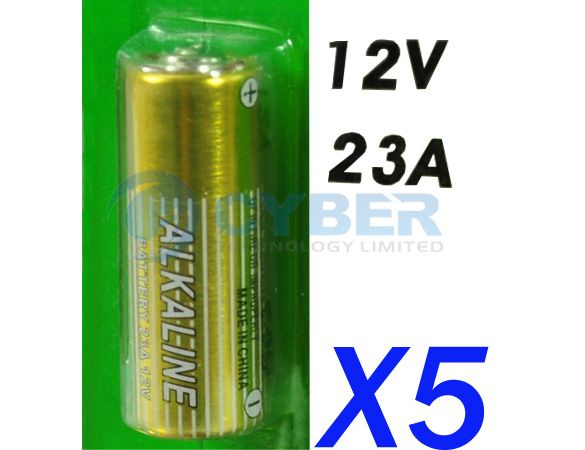 5x 12V A23 23A ALKALINE BATTERY E23A LRV08 N21 EL12 NEW