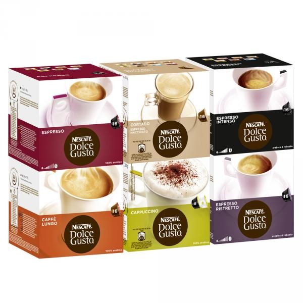 Nescafé Dolce Gusto Italian Style Set, 6 x 16 Kapseln