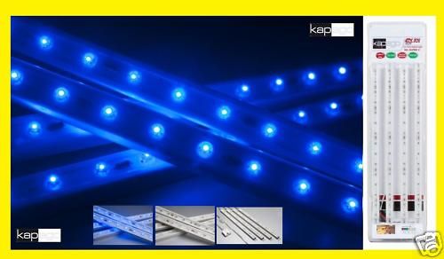 4er Set LED Leiste Leisten blau Beleuchtung blue Strip