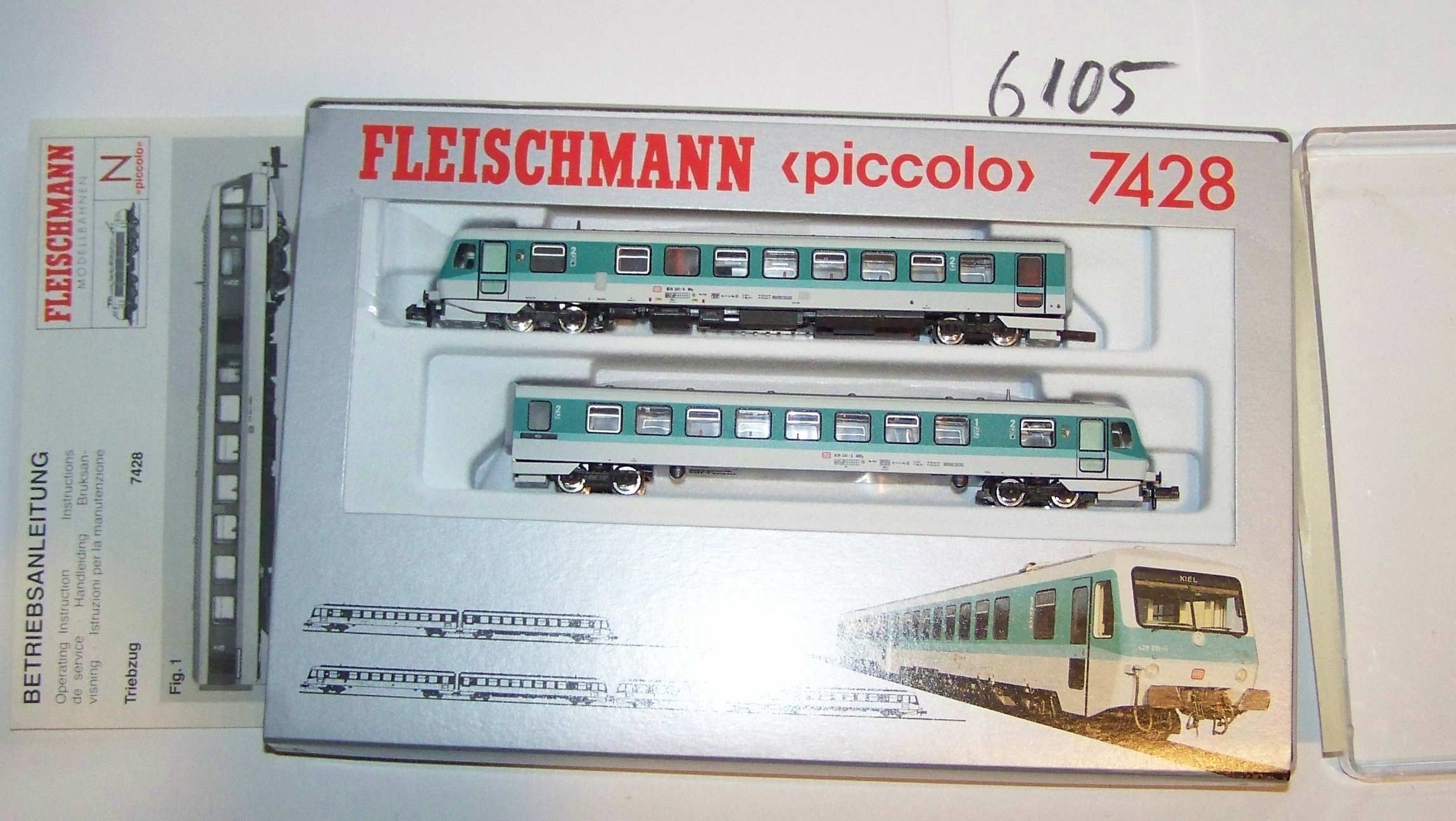 X6105X Fleischmann N 7428 Triebwagen BR 628 DB OVP