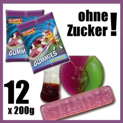 Fruchtgummi ohne Zucker Ganzer Karton 12 x 200g *MHD* ab 1. 