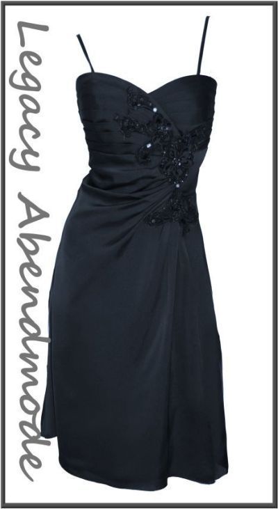 Chiffon ABENDKLEID COCKTAILKLEID mit Strass neu Gr. 34 42