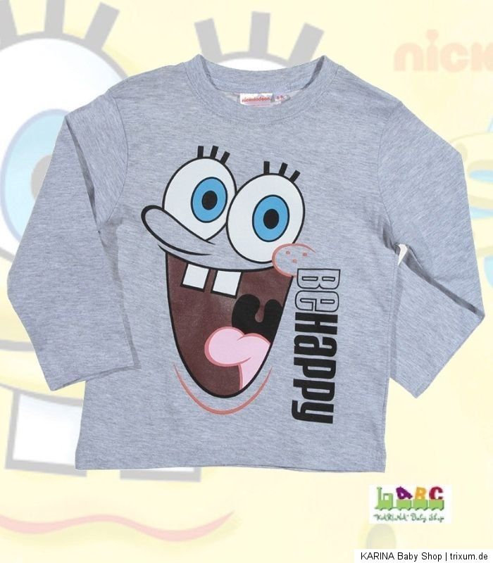 Super SPONGEBOB Sweatshirt Langarmshirt Pullover Gr. 104 116 128 140