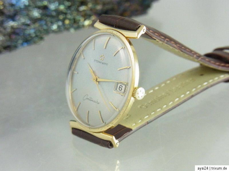 ETERNA MATIC CENTENAIRE AUTOMATIK 750 / 18k GOLD DATUM ANZEIGE