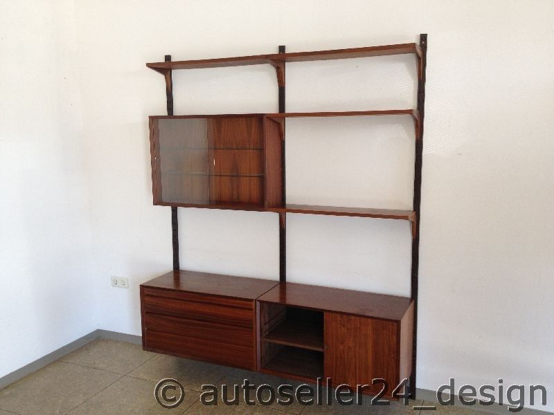 70er Jahre Regal Sytem Wall Poul Cadovius Regal Rosewood Palisander