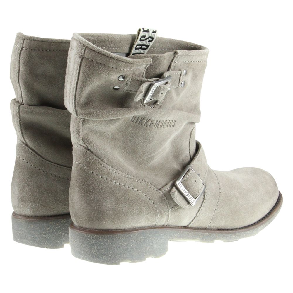 BIKKEMBERGS DAMEN BOOTS BKE104588 VINTAGE SUEDE TAUPE Gr. 36