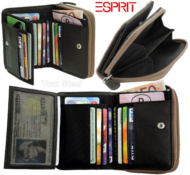 ESPRIT, Geldboerse, Brieftasche, Portmonee, Geldbeutel, Geldtasche