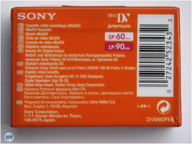 SONY DVM 60 PR4 PREMIUM MINI DV Video Kassette SEALED (EU Shop