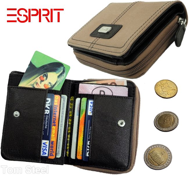 ESPRIT, Geldboerse, Brieftasche, Portmonee, Geldbeutel, Geldtasche